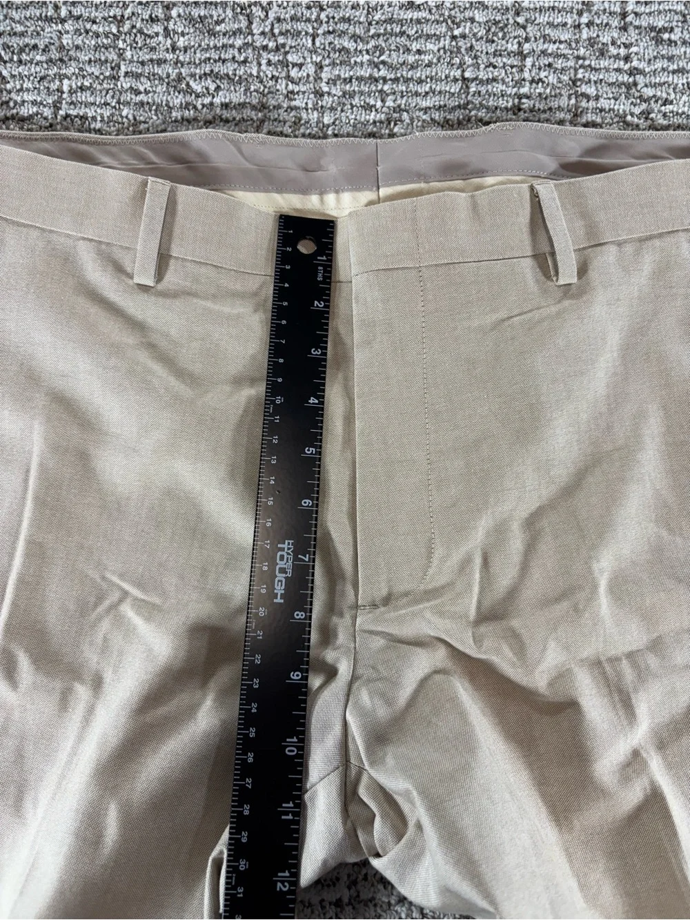 NWT J.Crew Men's 34/32 Khaki‎ Ludlow Slim-Fit Portuguese Cotton Oxford Suit Pant